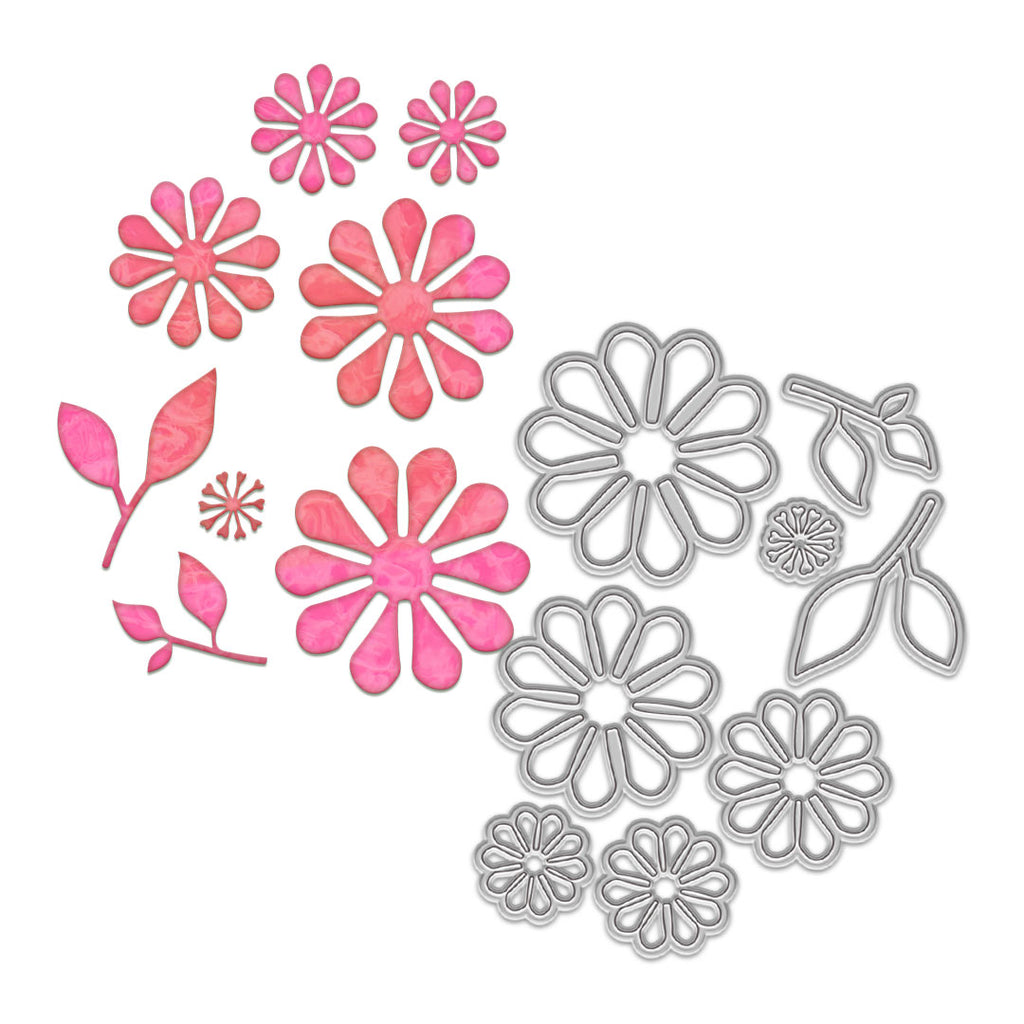 Polkadoodles Dahlia Flower Dies pd9089