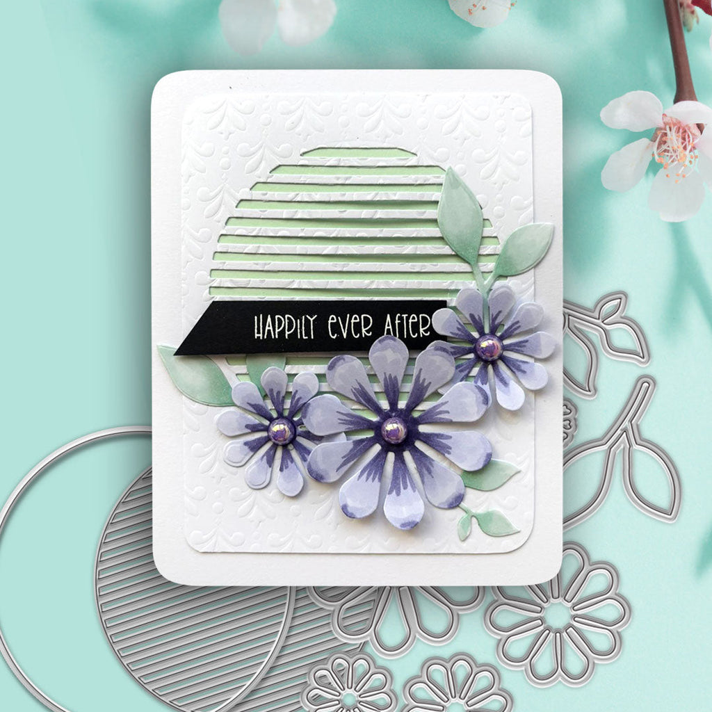 Polkadoodles Dahlia Flower Dies pd9089  happily ever after