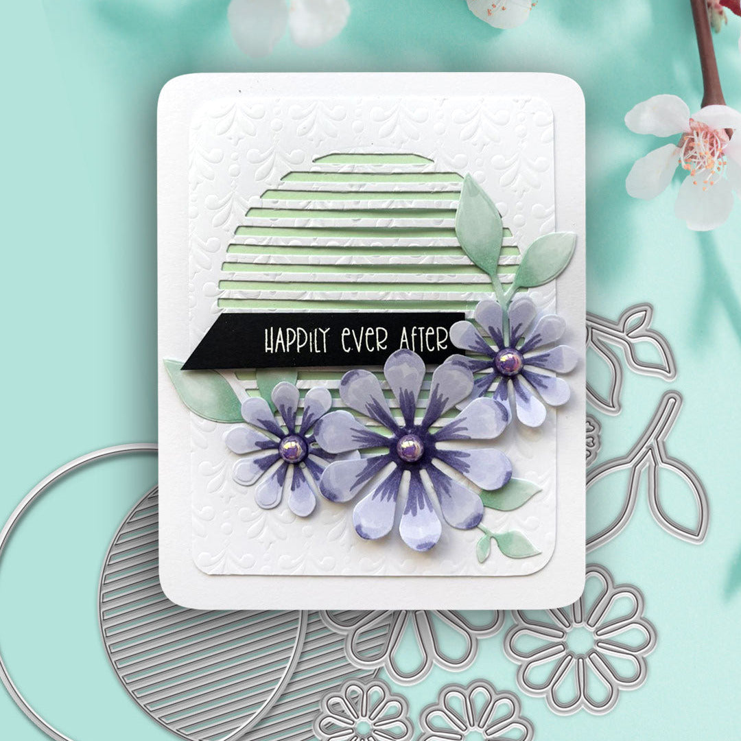 Polkadoodles Dahlia Flower Dies pd9089  happily ever after