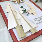 Polkadoodles Elegant Sculptured Trees Dies pd9193 winter christmas card