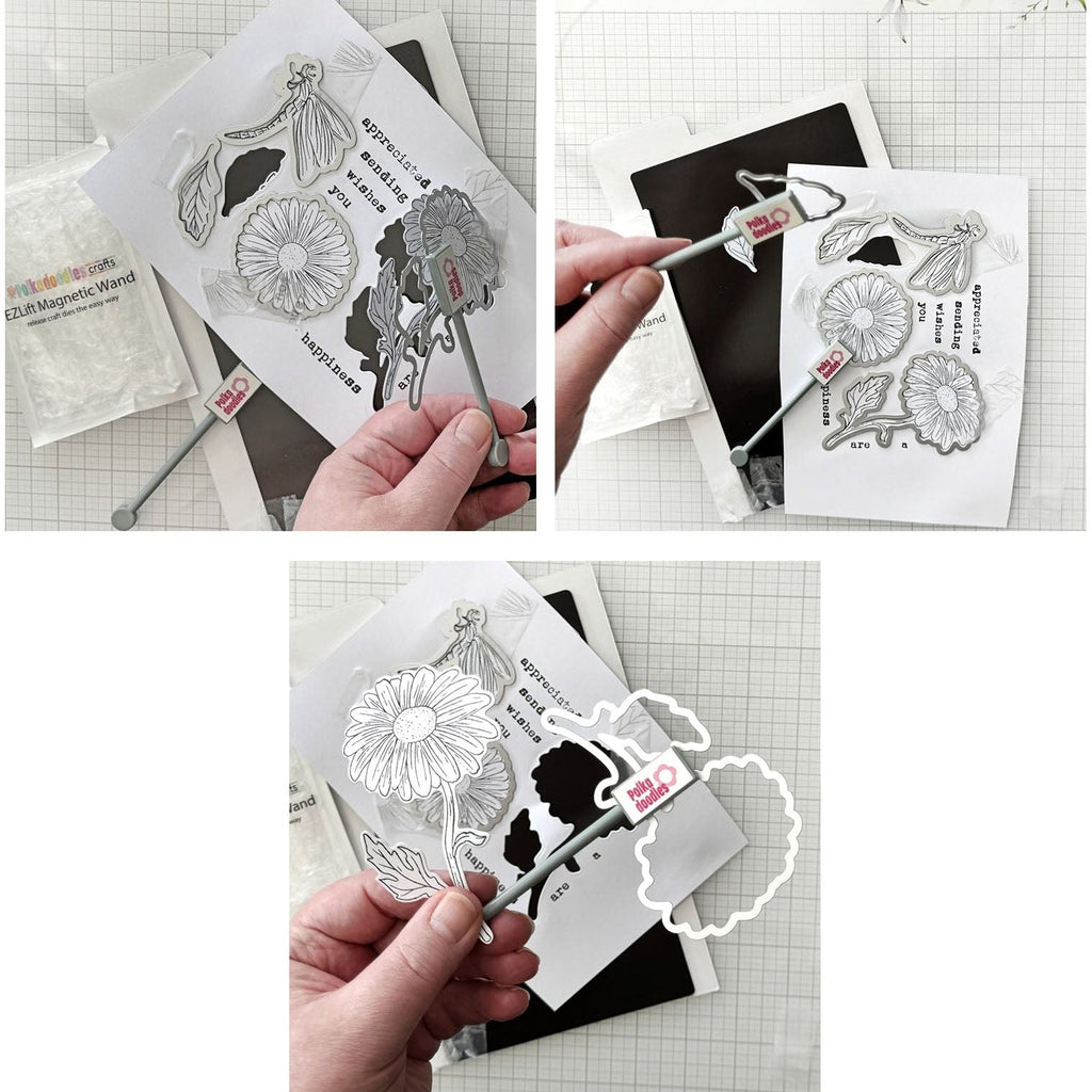Polkadoodles Ezlift Magnetic Die Cutting Wand pd8782w how to