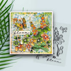 Polkadoodles Friend in Bloom Clear Stamps pd8850 bloom butterfly