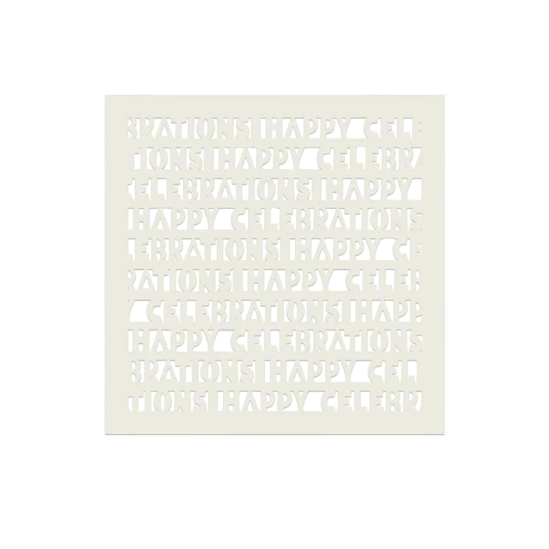 Polkadoodles Happy Celebrations Emboss-Ink Stencil pd9126