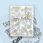 Polkadoodles Hello Sketchy Flower Clear Stamps pd8884 birthday