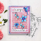 Polkadoodles Hey Lovely Clear Stamps pd8851 blue flowers