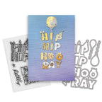 Polkadoodles Hip Hip Hooray Outline Dies pd8831 party