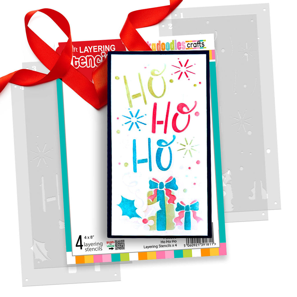 Polkadoodles Ho Ho Ho Layering Stencils pd8808 product image