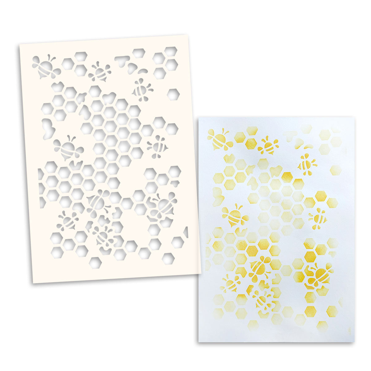 Polkadoodles Honey Bees 6x8 Stencil pd9147