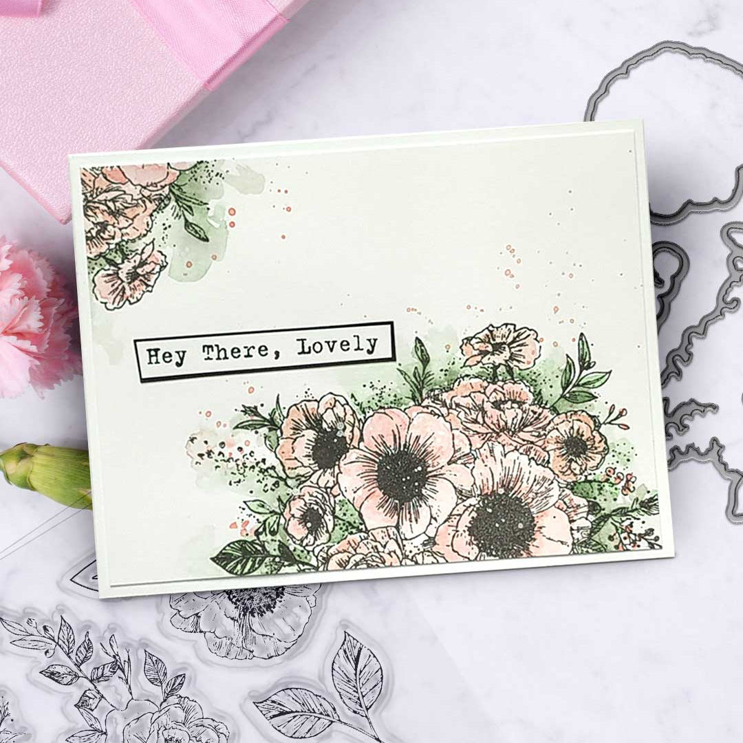Polkadoodles Just A little Note Clear Stamps pd9116 lovely