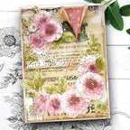 Polkadoodles Just A little Note Outline Dies pd9117 flowers