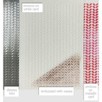 Polkadoodles Knit Texture Emboss-Ink Stencil pd9066 inked