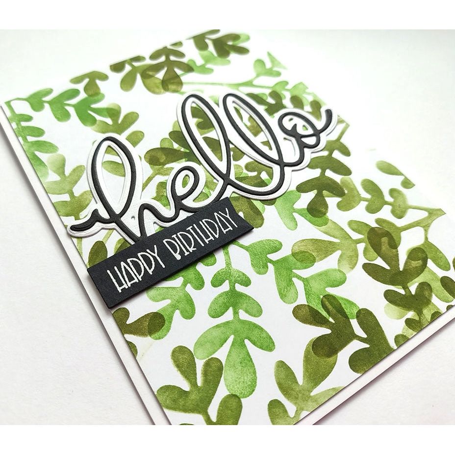 Polkadoodles Leafy fronds Dies pd8952 birthday