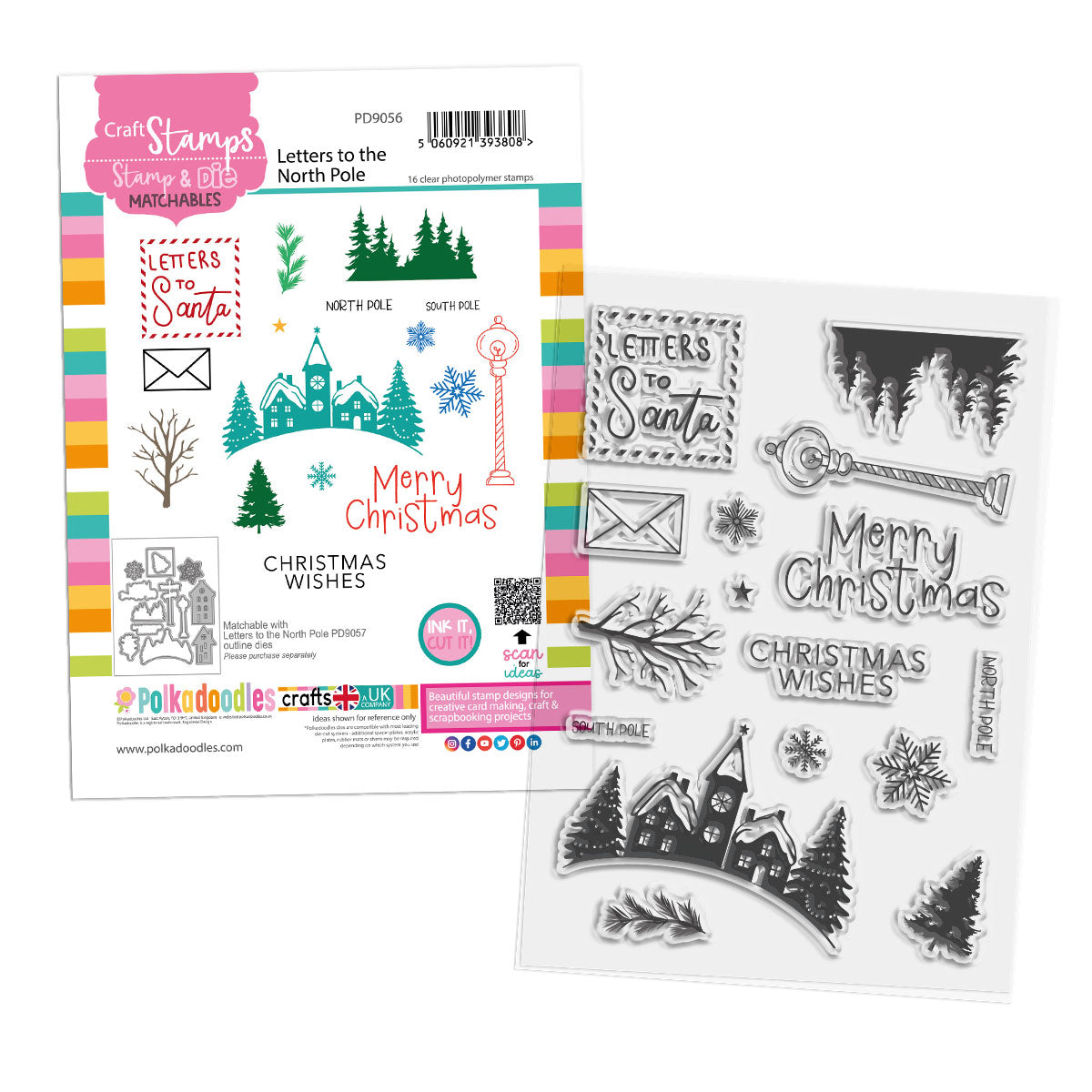 Polkadoodles Letters to the North Pole Clear Stamps pd9056

