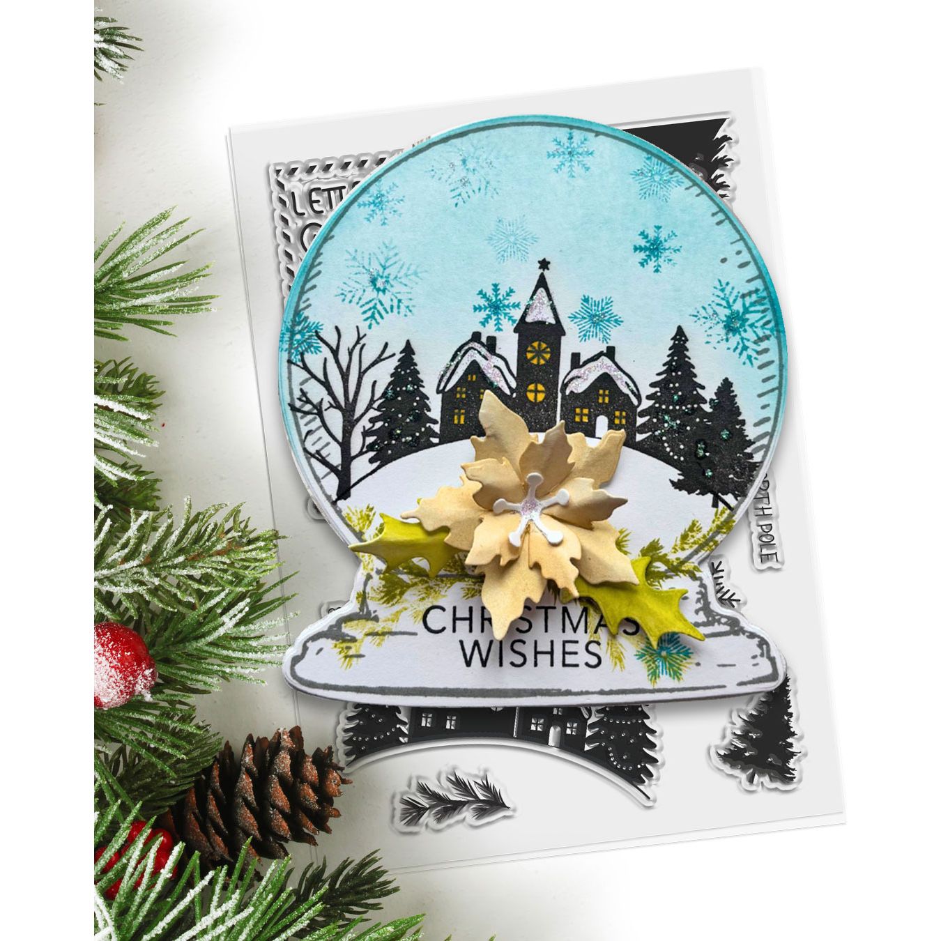 Polkadoodles Letters to the North Pole Clear Stamps pd9056 globe
