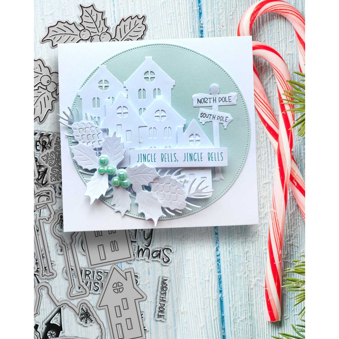 Polkadoodles Letters to the North Pole Clear Stamps pd9056 jingle bells