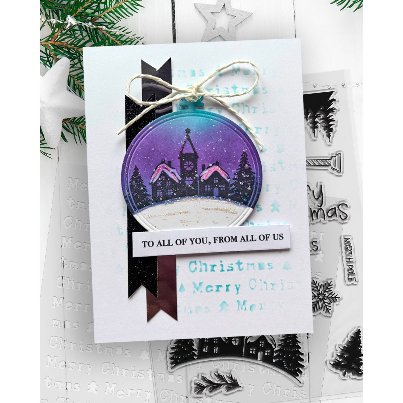 Polkadoodles Letters to the North Pole Clear Stamps pd9056 ornament