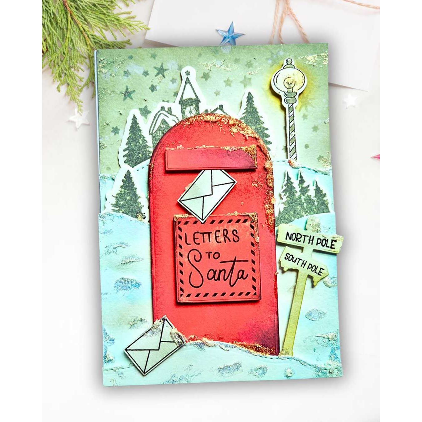 Polkadoodles Letters to the North Pole Clear Stamps pd9056 santa