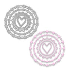 Polkadoodles Nested Heart Dies pd9084