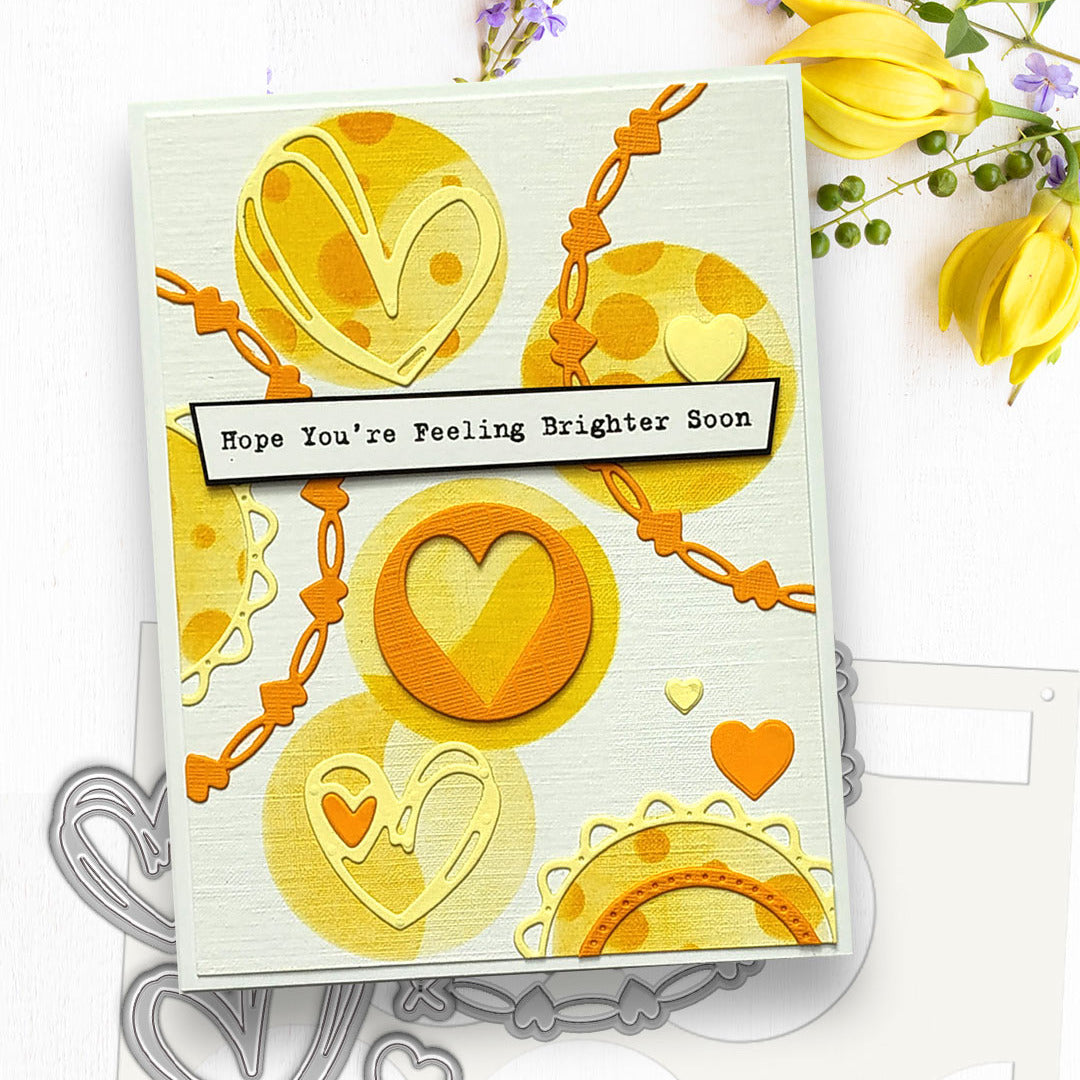 Polkadoodles Nested Heart Dies pd9084 brighter