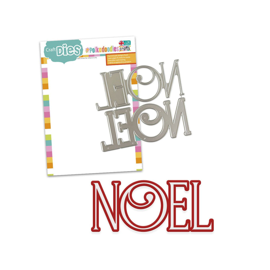 Polkadoodles Noel Text Dies pd9182