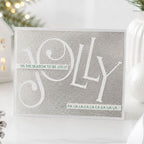 Polkadoodles Noel Text Dies pd9182 season to be jolly card