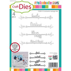 Polkadoodles Ornamental Message Dies pd8815