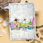Polkadoodles Party Fun Outline Dies pd8829 birthday