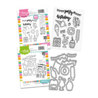 Polkadoodles Party Fun Stamp and Die Bundle
