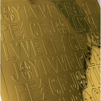 Polkadoodles Peace Joy Love Emboss-Ink Stencil pd9039 gold