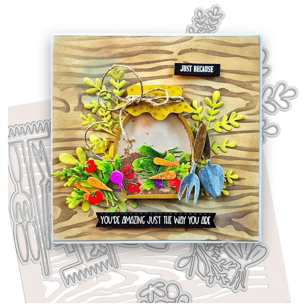 Polkadoodles Plants and Pots Dies pd8936 just because