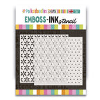 Polkadoodles Poinsettia and Dots Layering Emboss-ink Stencils pd9040