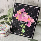 Polkadoodles Poinsettia and Dots Layering Emboss-ink Stencils pd9040 one of a kind
