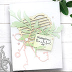 Polkadoodles Ribbon and Tag Heart Dies pd9083 beautiful day