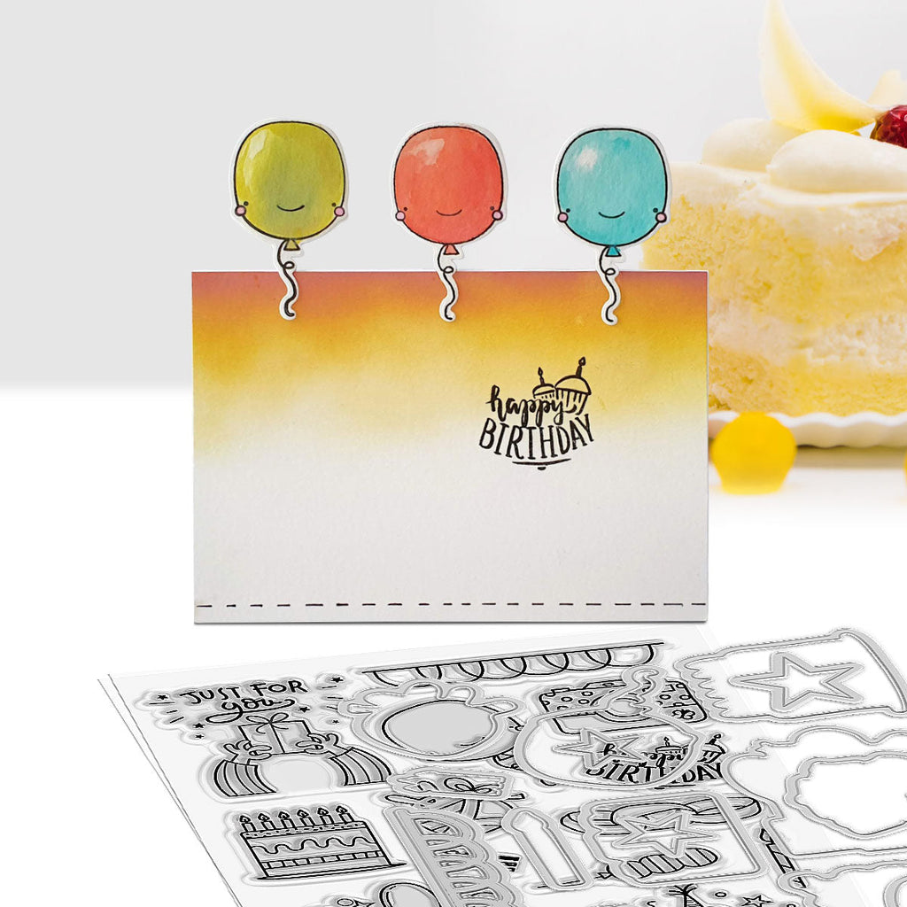 Polkadoodles Say Cheese Clear Stamps pd8824 birthday