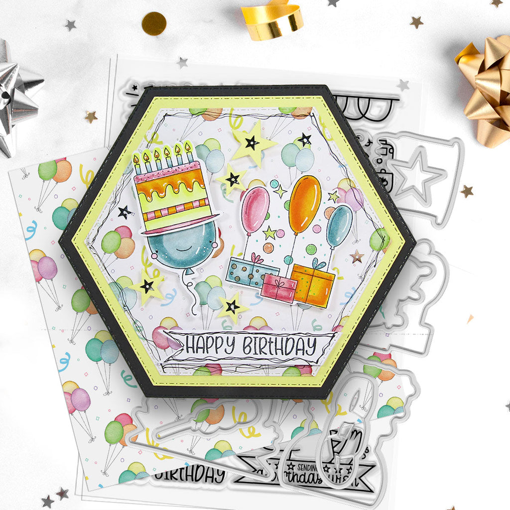 Polkadoodles Say Cheese Clear Stamps pd8824 happy birthday