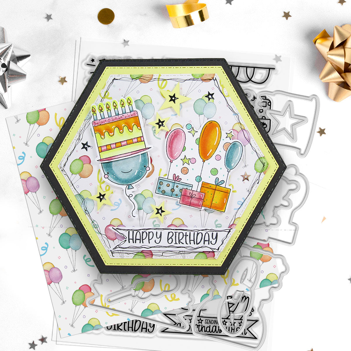 Polkadoodles Say Cheese Clear Stamps pd8824 happy birthday