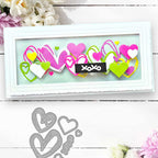 Polkadoodles Scribble Heart Dies pd9088 xoxo