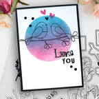 Polkadoodles Sending Love Clear Stamps pd9118 love you