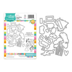 Polkadoodles Sending Love Outline Dies pd9119