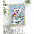 Polkadoodles Sending Love Stamp and Die Bundle love you