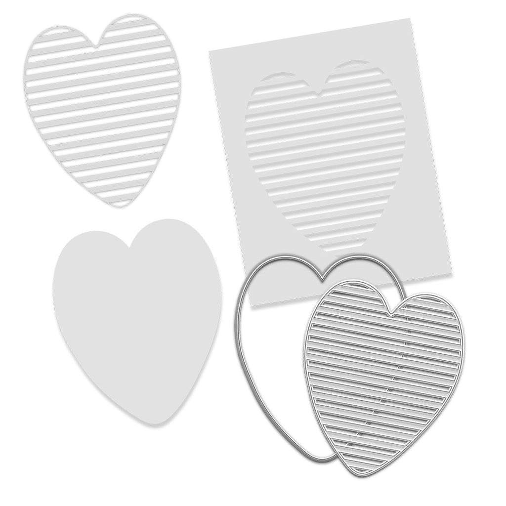 Polkadoodles Shutter Heart In Out Dies pd9081
