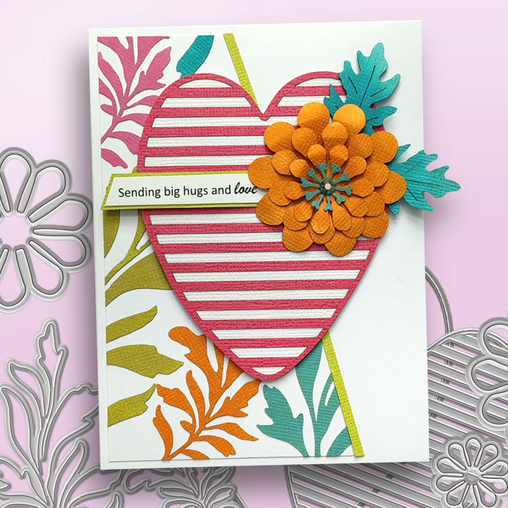 Polkadoodles Shutter Heart In Out Dies pd9081 big hugs