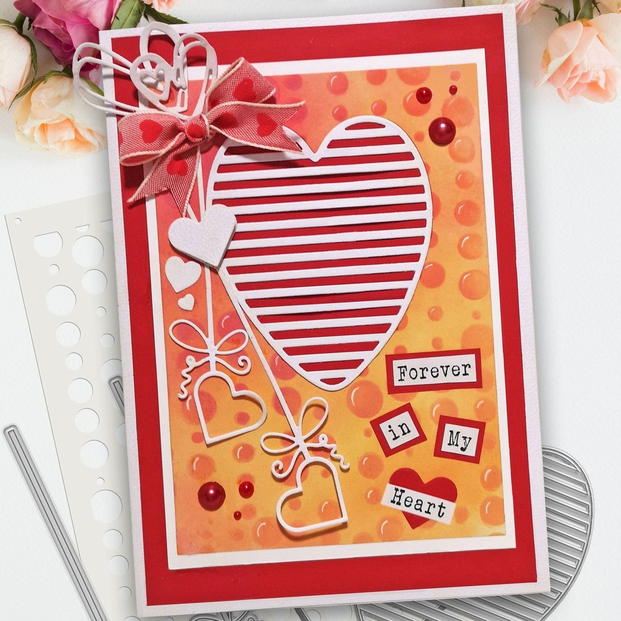 Polkadoodles Shutter Heart In Out Dies pd9081 forever
