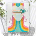 Polkadoodles Shutter Heart In Out Dies pd9081 love you