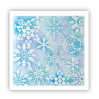 Polkadoodles Snowflake Sparkle Stencil pd8810 blue