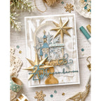 Polkadoodles Sparkling Snowflakes Dies pd9190 noel snowglobe card