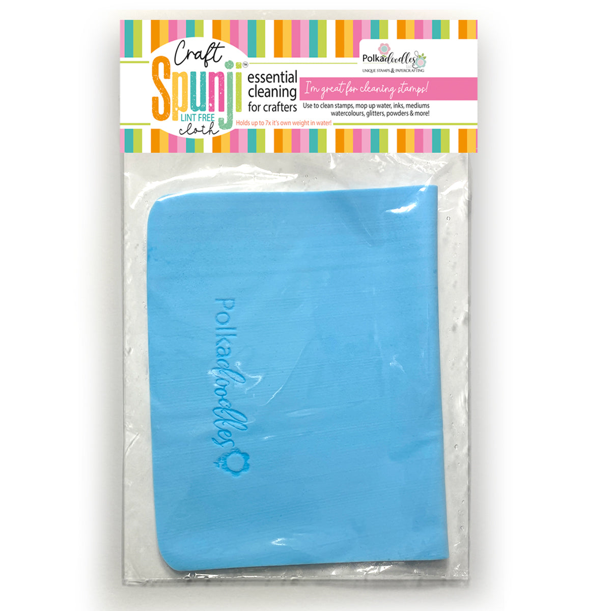 Polkadoodles Spunji Lint Free Cleaning Cloth pd8779w package
