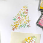 Polkadoodles Star Burst Emboss-Ink Stencil pd9124 rainbow stars