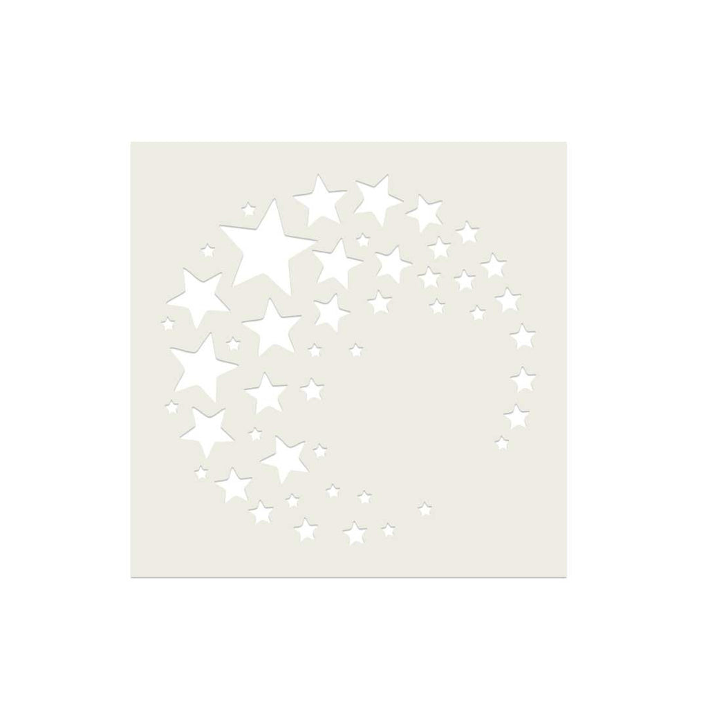 Polkadoodles Star Circle Emboss-Ink Stencil pd9125