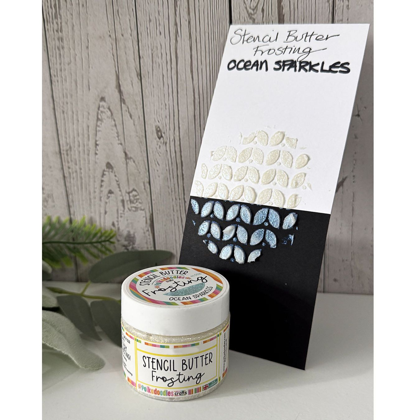 Polkadoodles Stencil Butter Frosting Ocean Sparkles pd8968